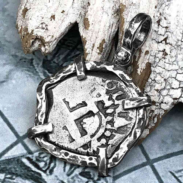 1754 Pirate Era Spanish 2 Reale "Piece of Eight" Sterling Silver TORTUGA COLLECTION Pendant