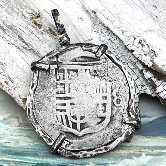 Concepcion Shipwreck Spanish 8 Reale Silver Piece of Eight Sterling Silver TORTUGA COLLECTION Pendant