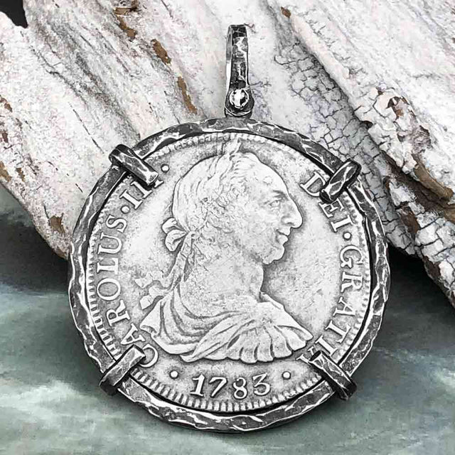 El Cazador Shipwreck 1783 8 Reale "Piece of 8" Silver Treasure Coin TORTUGA COLLECTION Pendant