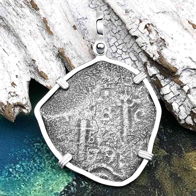 1679 Consolacion Shipwreck Pirate Era 8 Reale Cob Piece of 8 Sterling Silver Pendant
