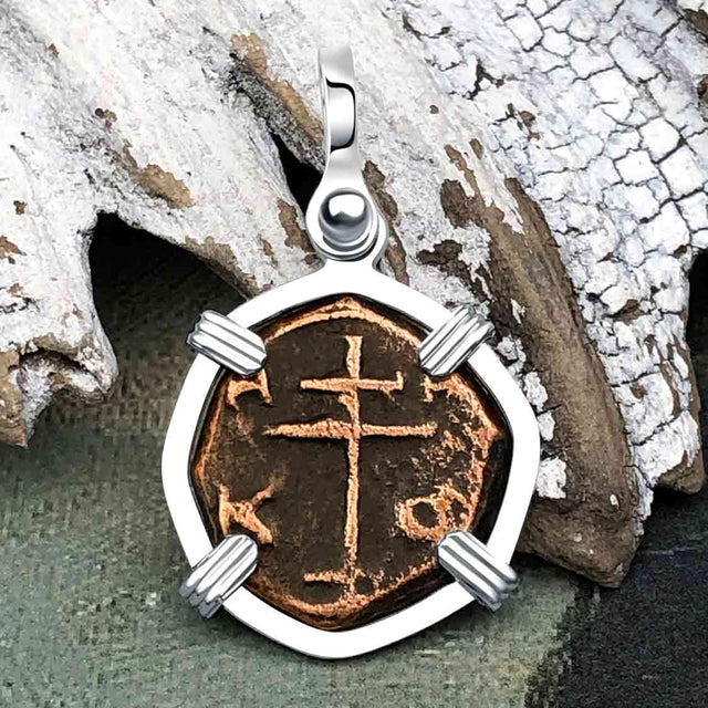 Byzantine Bronze Tetarteron Coin Circa 1092 - Lord Guard and Protect – Sterling Silver Pendant