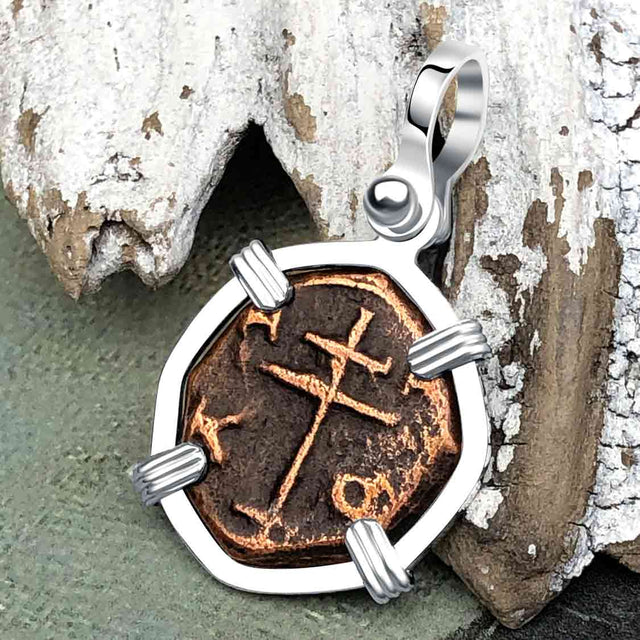 Byzantine Bronze Tetarteron Coin Circa 1092 - Lord Guard and Protect – Sterling Silver Pendant