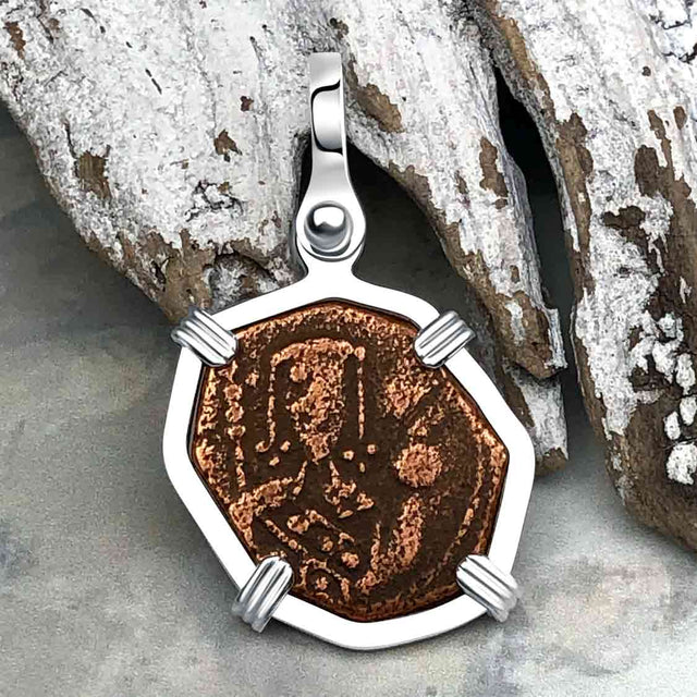 Byzantine Bronze Tetarteron Coin Circa 1092 - Lord Guard and Protect – Sterling Silver Pendant