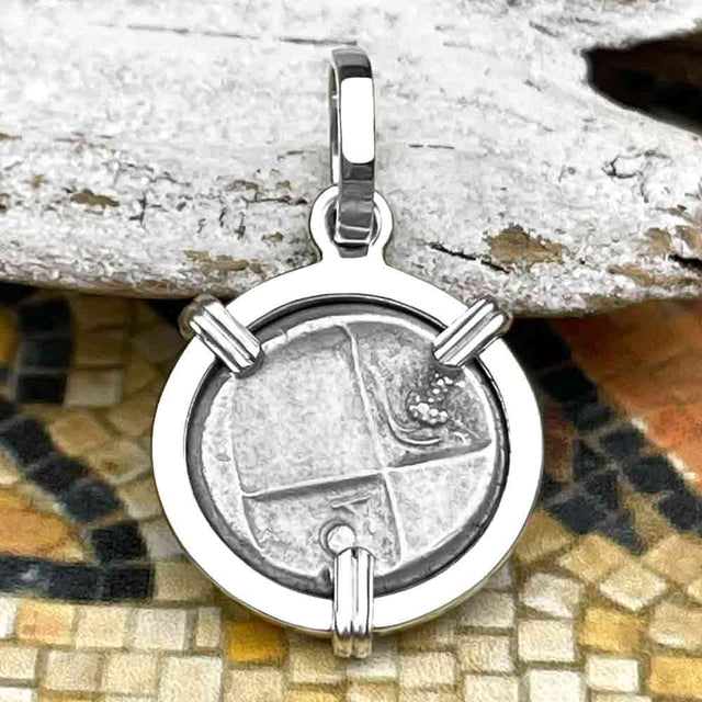 Ancient Greek Lion Hemidrachm 400 BC Sterling Silver Pendant
