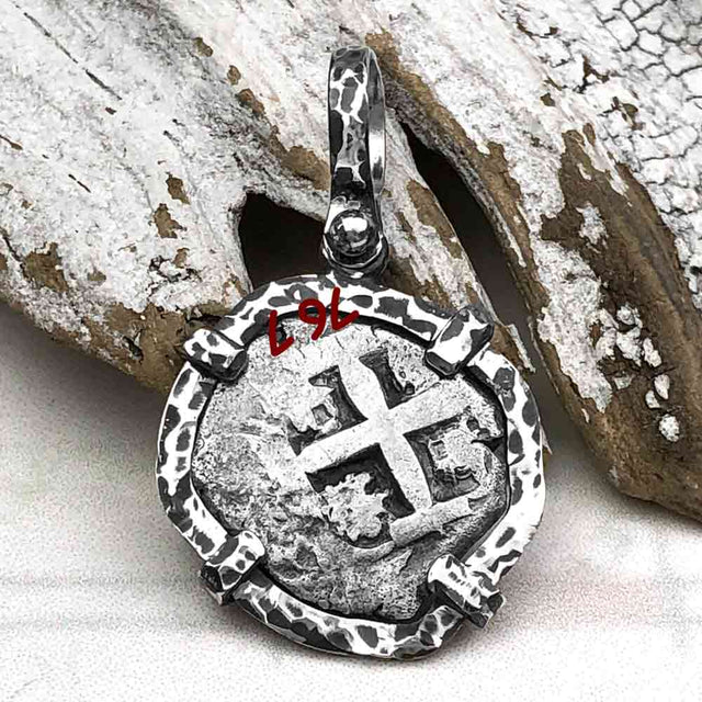 1767 Pirate Era Spanish 1 Reale "Piece of Eight" Sterling Silver TORTUGA COLLECTION Pendant