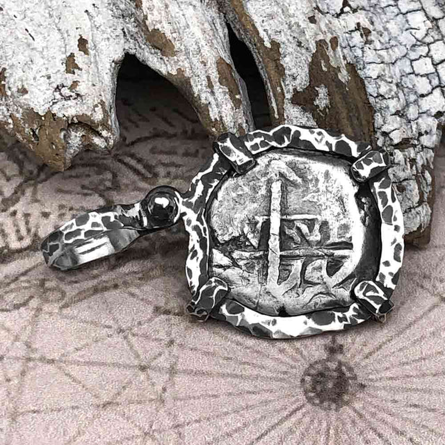 1747 Pirate Era Spanish 1 Reale "Piece of Eight" Sterling Silver TORTUGA COLLECTION Pendant