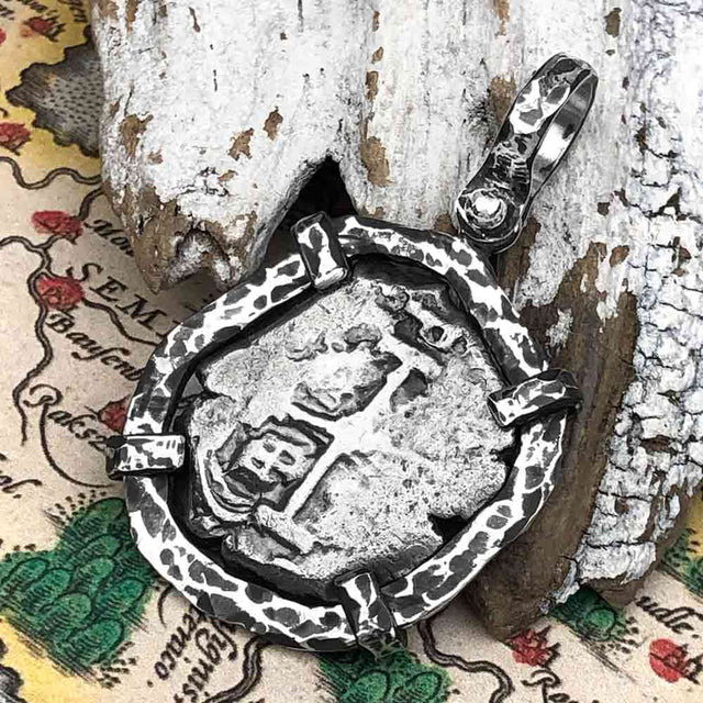 1747 Pirate Era Spanish 2 Reale "Piece of Eight" Sterling Silver TORTUGA COLLECTION Pendant