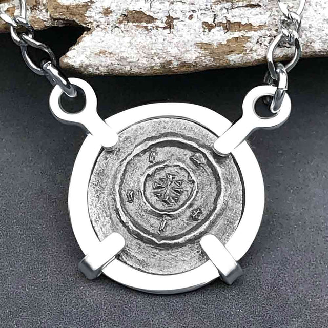 Medieval Hungary 1140 AD Cross of Faith & Perseverance Sterling Silver Necklace