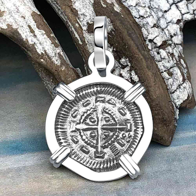 Medieval Hungary 1140 AD Cross of Faith & Perseverance Sterling Silver Pendant