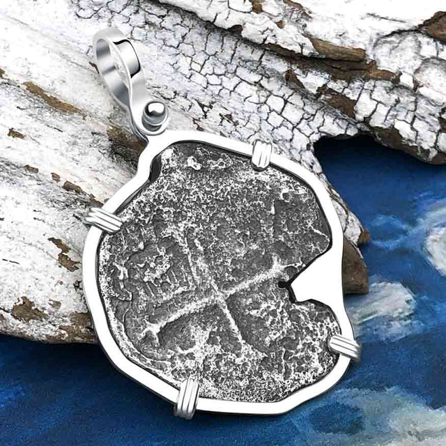 Sao Jose 4 Reale Pirate Era Shipwreck Coin Sterling Silver Pendant