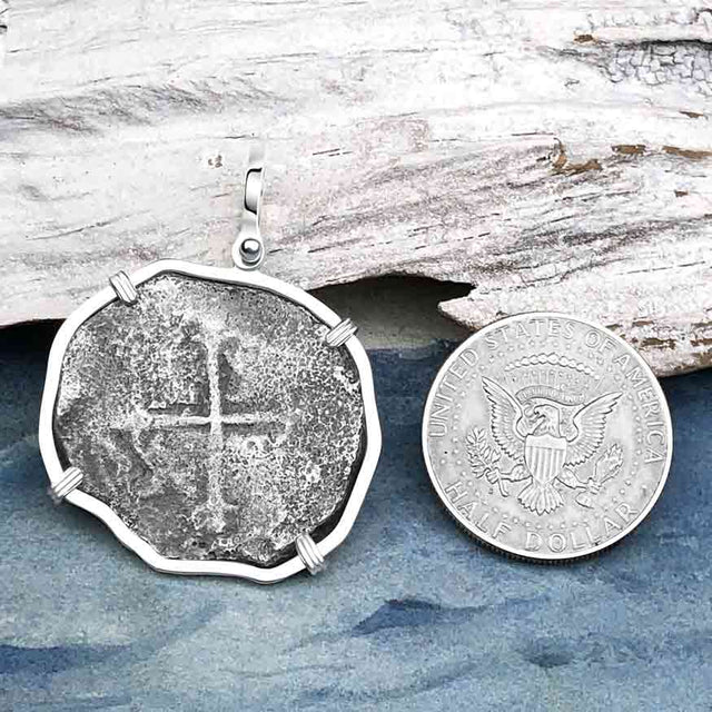 Sao Jose 8 Reale Pirate Era Shipwreck Coin Sterling Silver Pendant