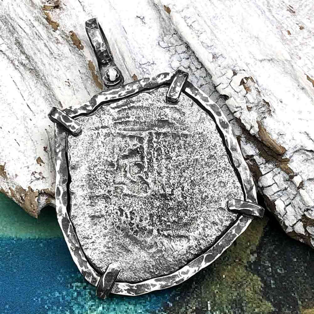 Mel Fisher's Atocha 8 Reale Shipwreck Coin TORTUGA COLLECTION Sterling Silver Pendant