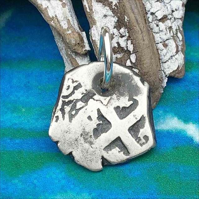 Pirate Chic 1 Reale Spanish Silver Cob Dated 1764 - the Legendary Piece of Eight Pendant