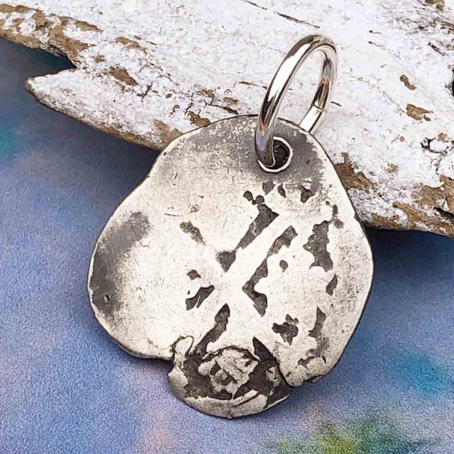 Pirate Chic 1 Reale Spanish Silver Cob Dated 1693 - the Legendary Piece of Eight Pendant