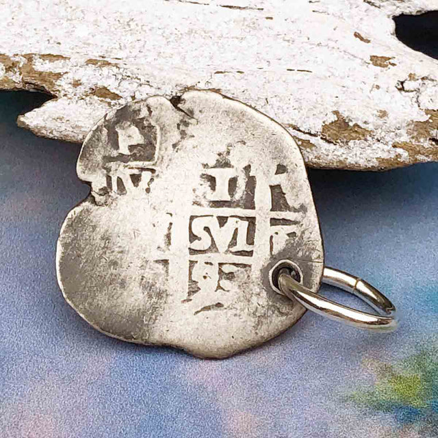 Pirate Chic 1 Reale Spanish Silver Cob Dated 1693 - the Legendary Piece of Eight Pendant