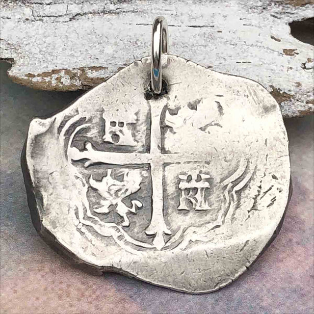 Pirate Chic 4 Reale Spanish Silver Cob Circa 1625 - the Legendary Piece of Eight Pendant