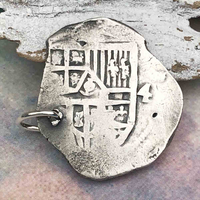 Pirate Chic 4 Reale Spanish Silver Cob Circa 1625 - the Legendary Piece of Eight Pendant