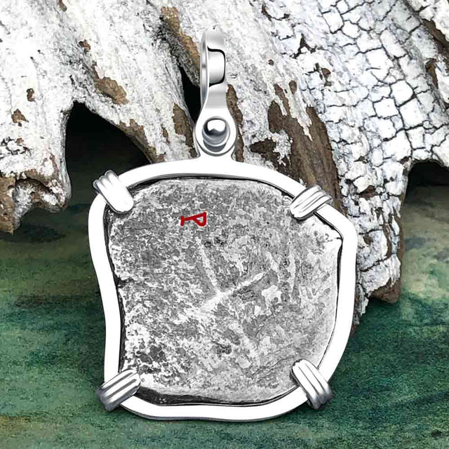 1670 Consolacion Shipwreck Pirate Era Spanish 1 Reale Piece of Eight Sterling Silver Pendant