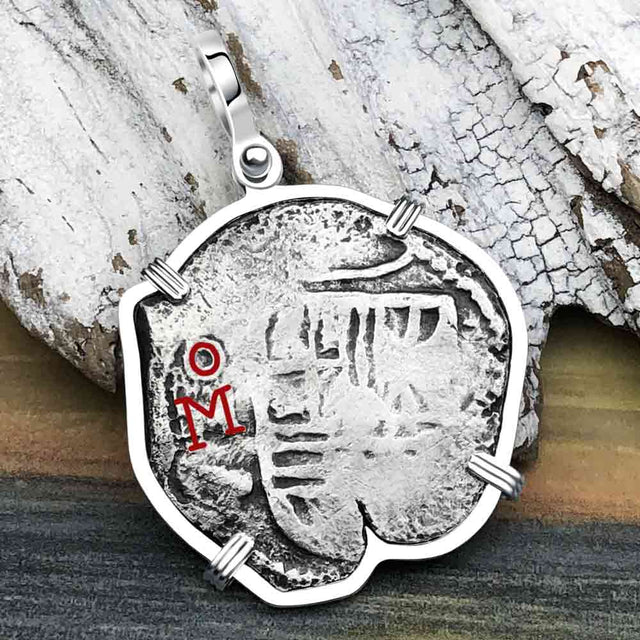 Concepcion Shipwreck 4 Reale Silver Piece of 8 Sterling Silver Pendant