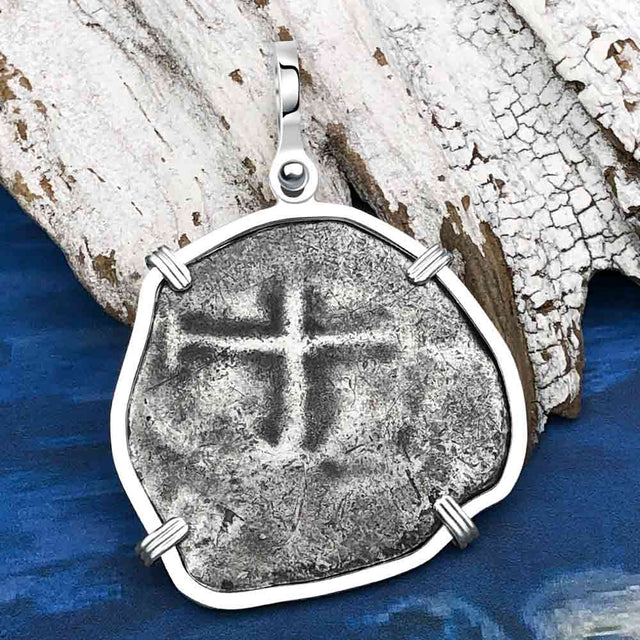 1679 Consolacion Shipwreck Pirate Era 8 Reale Cob Piece of 8 Sterling Silver Pendant