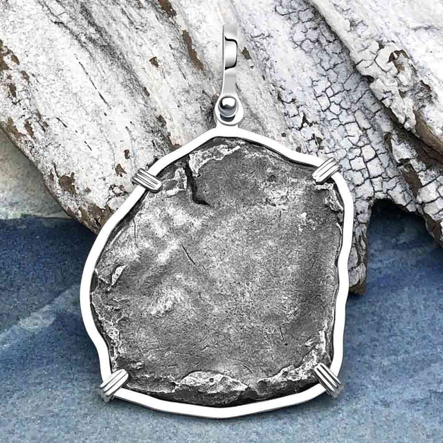 1670s Consolacion Shipwreck Pirate Era 8 Reale Cob Piece of 8 Sterling Silver Pendant