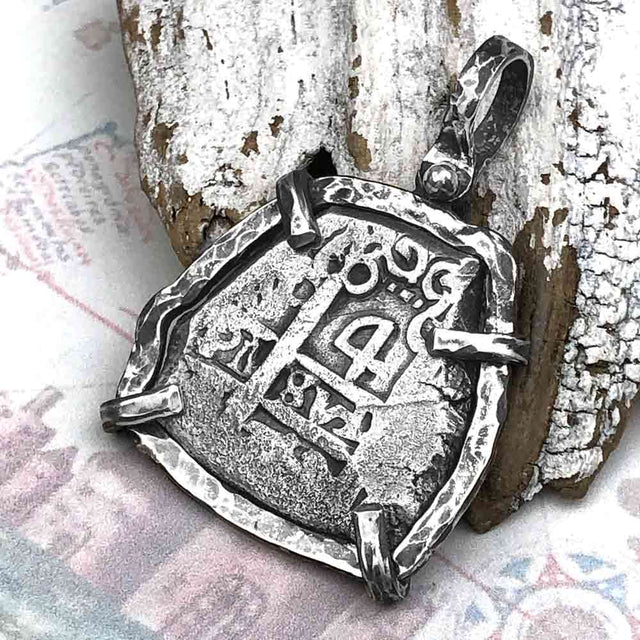 Pirate Era 1753 Spanish 4 Reale "Piece of Eight" Sterling Silver TORTUGA COLLECTION Pendant