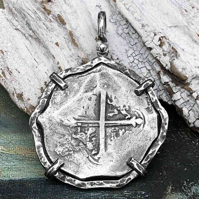 Concepcion Shipwreck Spanish 8 Reale Silver Piece of Eight Sterling Silver TORTUGA COLLECTION Pendant