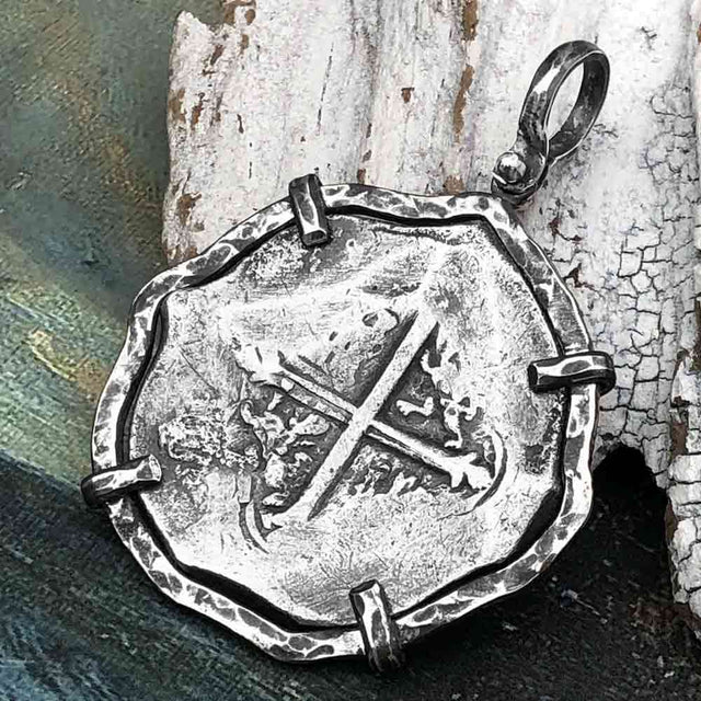 Concepcion Shipwreck Spanish 8 Reale Silver Piece of Eight Sterling Silver TORTUGA COLLECTION Pendant
