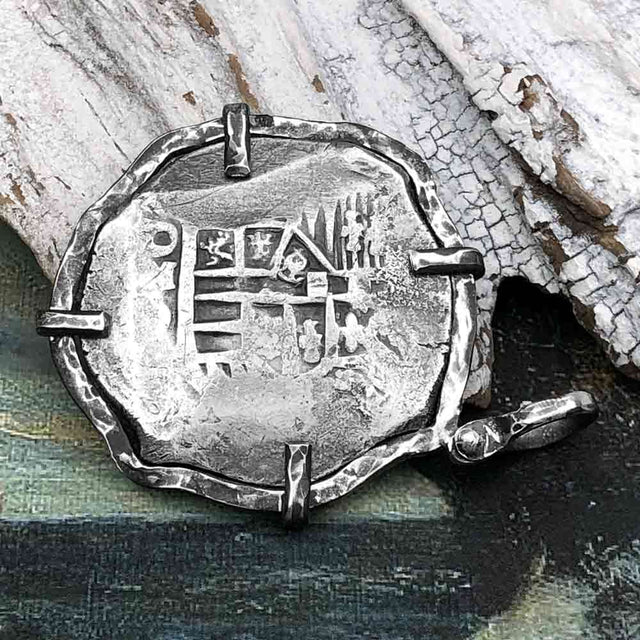 Concepcion Shipwreck Spanish 8 Reale Silver Piece of Eight Sterling Silver TORTUGA COLLECTION Pendant