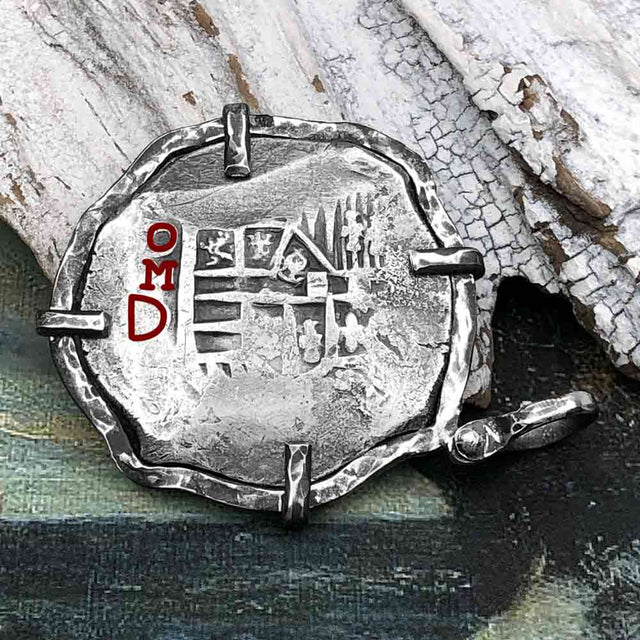 Concepcion Shipwreck Spanish 8 Reale Silver Piece of Eight Sterling Silver TORTUGA COLLECTION Pendant