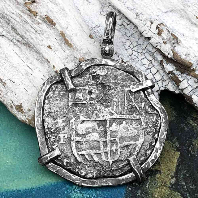 Mel Fisher's Atocha 8 Reale Shipwreck Coin TORTUGA COLLECTION Sterling Silver Pendant