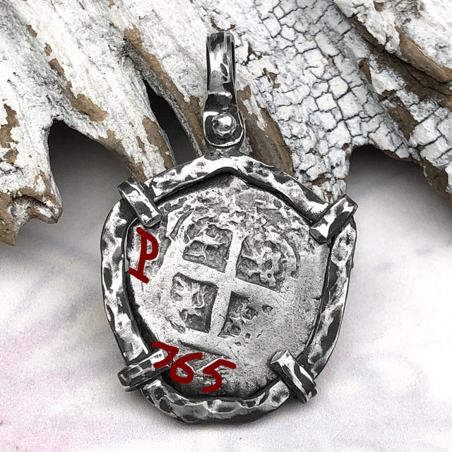 1765 Pirate Era Spanish 2 Reale Piece of 8 Sterling Silver TORTUGA COLLECTION Pendant