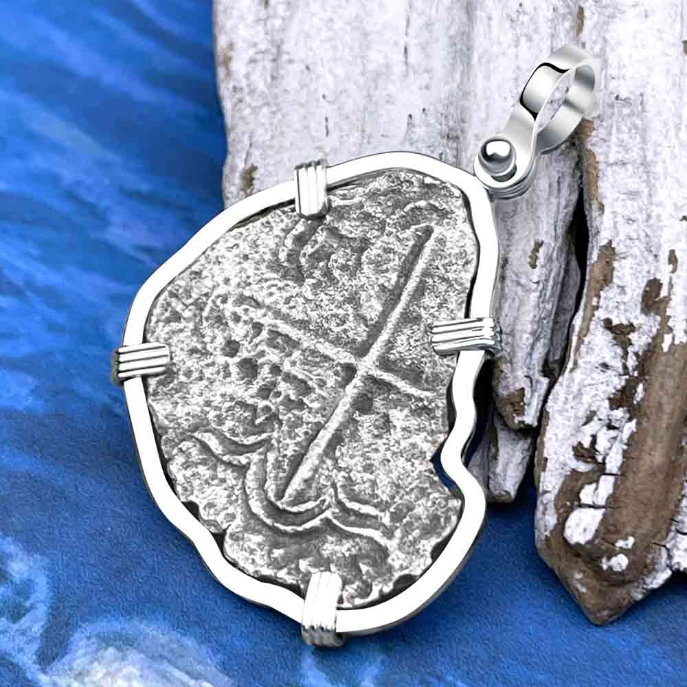 Mel Fisher's Atocha 4 Reale Shipwreck Coin Sterling Silver Pendant