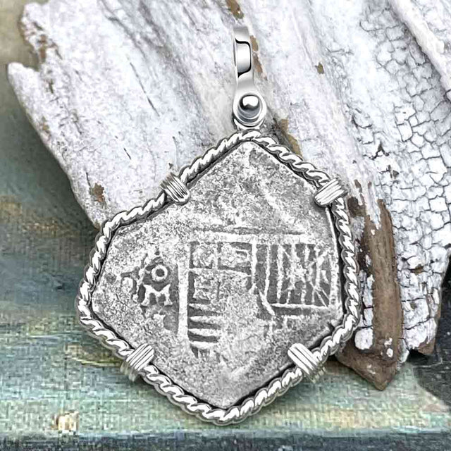 Joanna Shipwreck 4 Reale Cob "Piece of 8" Coin Sterling Silver Pendant