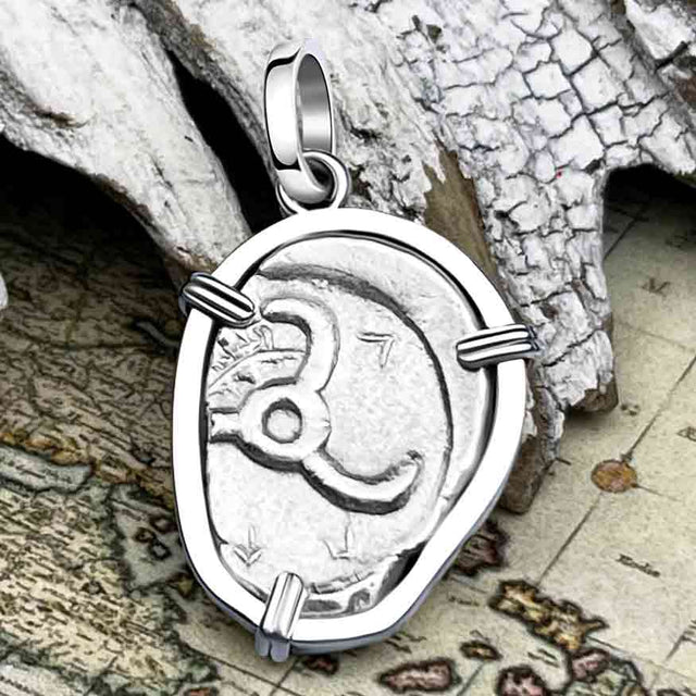 ycian Dynasts Triskeles Silver 1/3 Stater Circa 380 BC Coin Sterling Silver Pendant