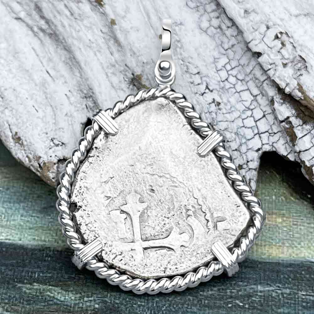 Joanna Shipwreck 4 Reale Cob "Piece of 8" Coin Sterling Pendant