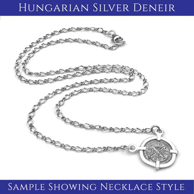 Medieval Hungary 1140 AD Cross of Faith & Perseverance Sterling Silver Necklace