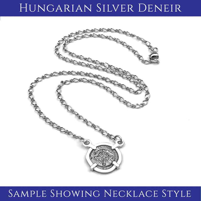 Medieval Hungary 1140 AD Cross of Faith & Perseverance Sterling Silver Necklace