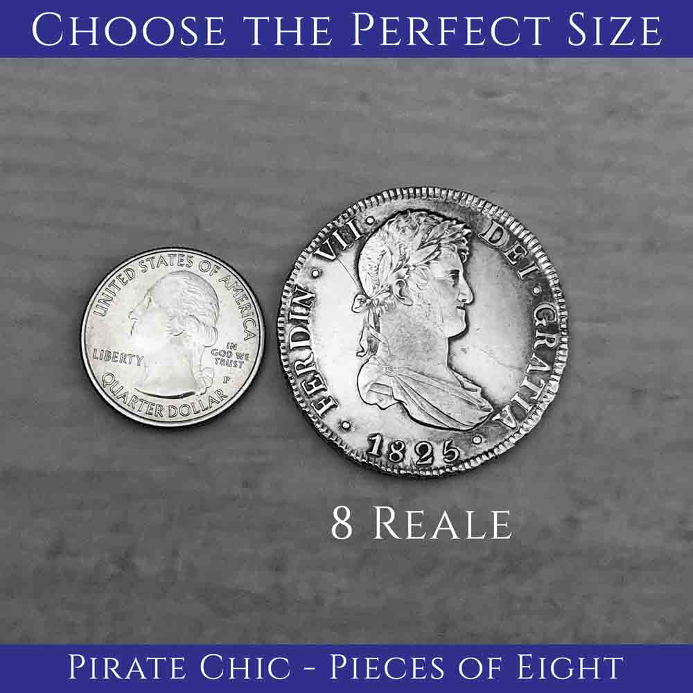 Pirate Chic Silver 8 Reale Spanish Portrait Dollar Dated 1806 - the Legendary &quot;Piece of Eight&quot; Pendant | Artifact #6932
