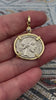 VIDEO Roman Republic Silver Denarius 62 BC Bonus Eventus - Success & Good Fortune 14K Gold Pendant