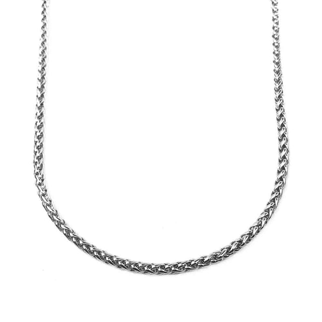 3.0 mm Antiqued Stainless Steel Wheat Chain | #C5493