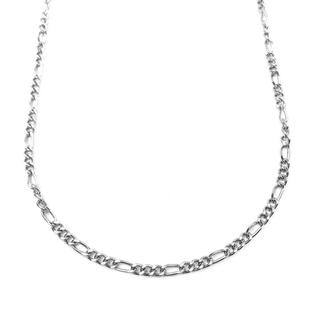 3.0 mm Antiqued Stainless Steel Figaro Chain