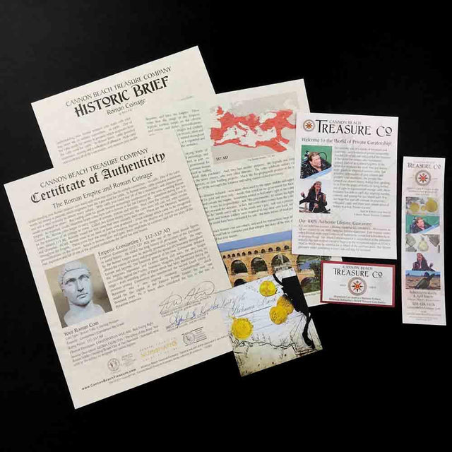 Roman Republic Silver Denarius 46 BC Minerva and Victory 14K White Gold Pendant | Artifact #3507