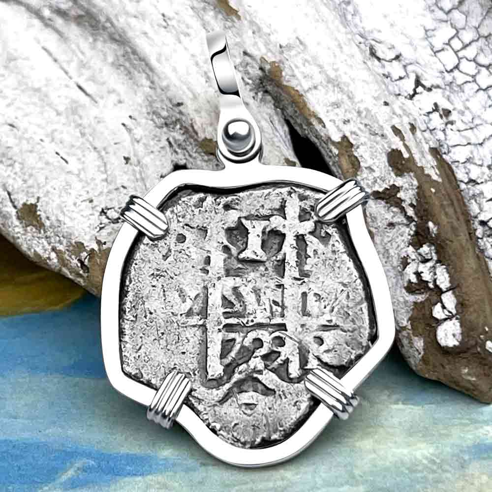 Princess Louisa Shipwreck 1729 1 Reale Piece of Eight Sterling Silver Pendant