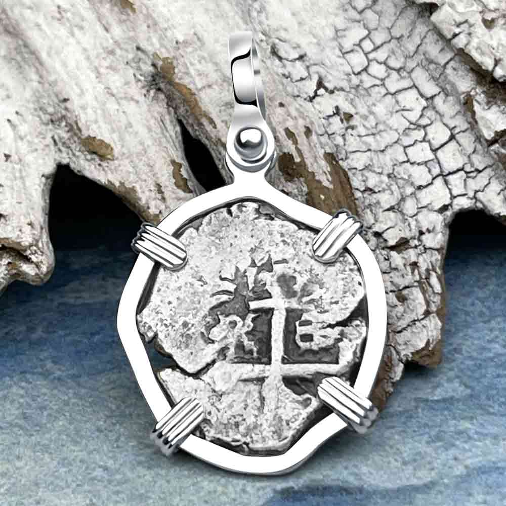 Princess Louisa Shipwreck 1737 1 Reale Piece of Eight Sterling Silver Pendant