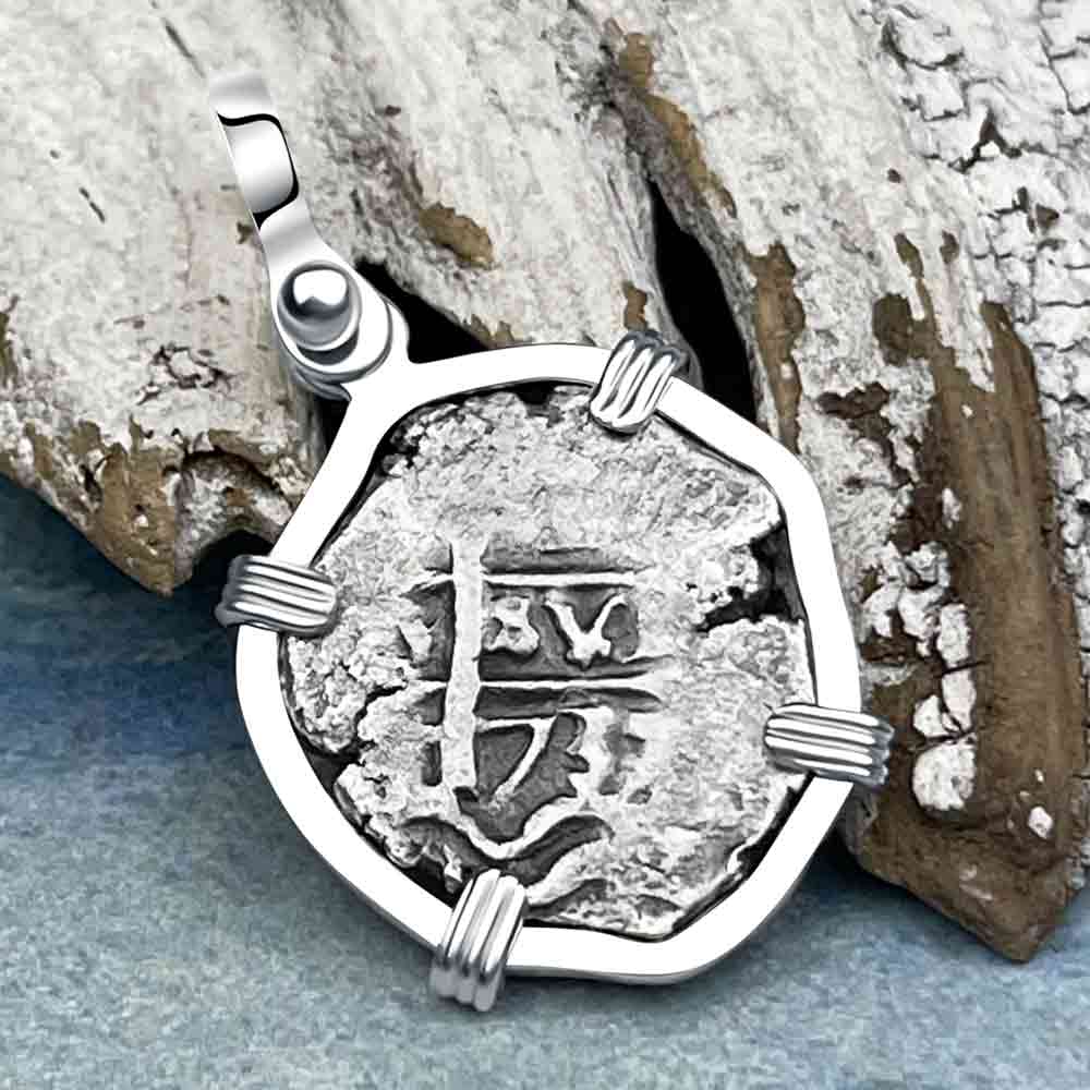 Princess Louisa Shipwreck 1737 1 Reale Piece of Eight Sterling Silver Pendant