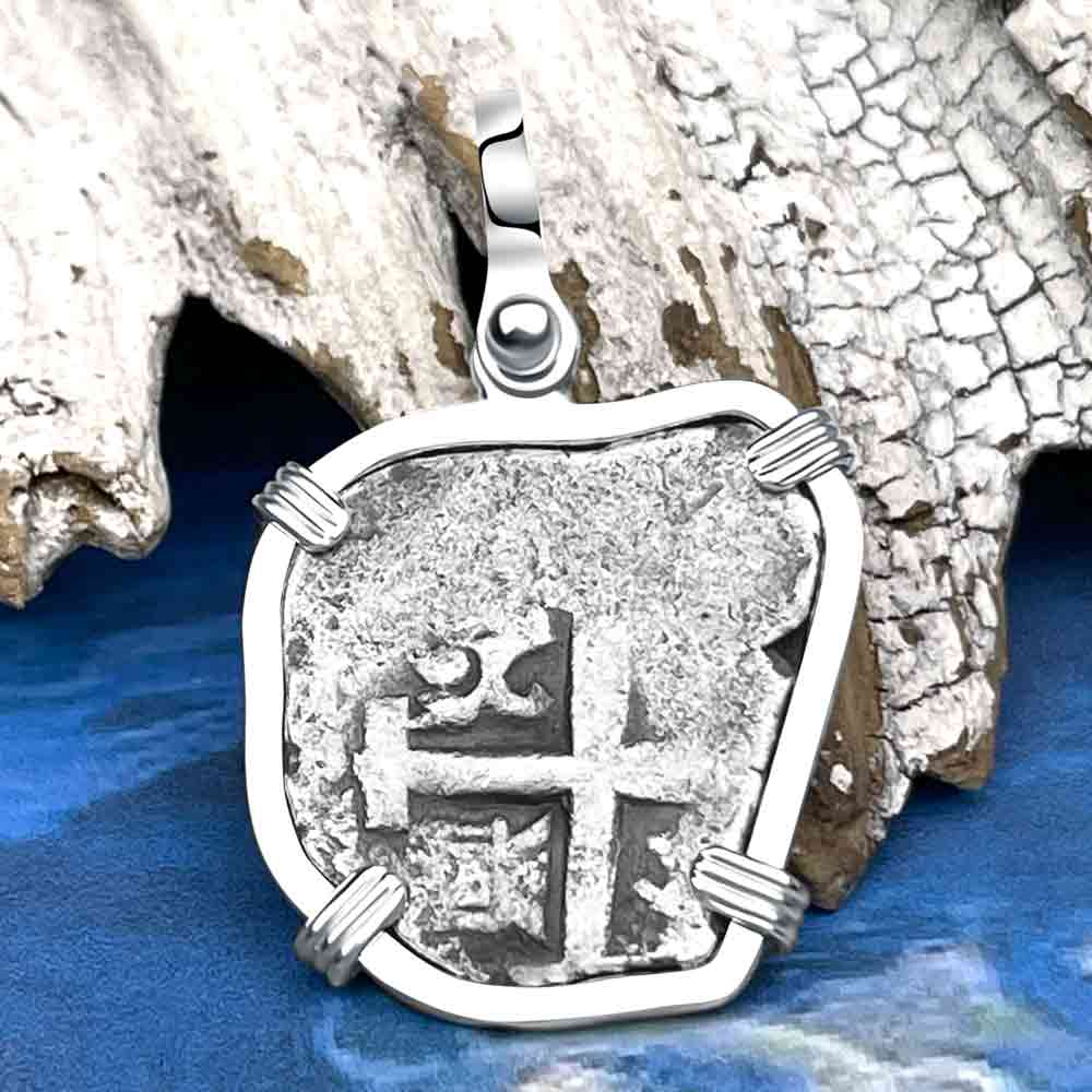 Princess Louisa Shipwreck 1741 1 Reale Piece of Eight Sterling Silver Pendant