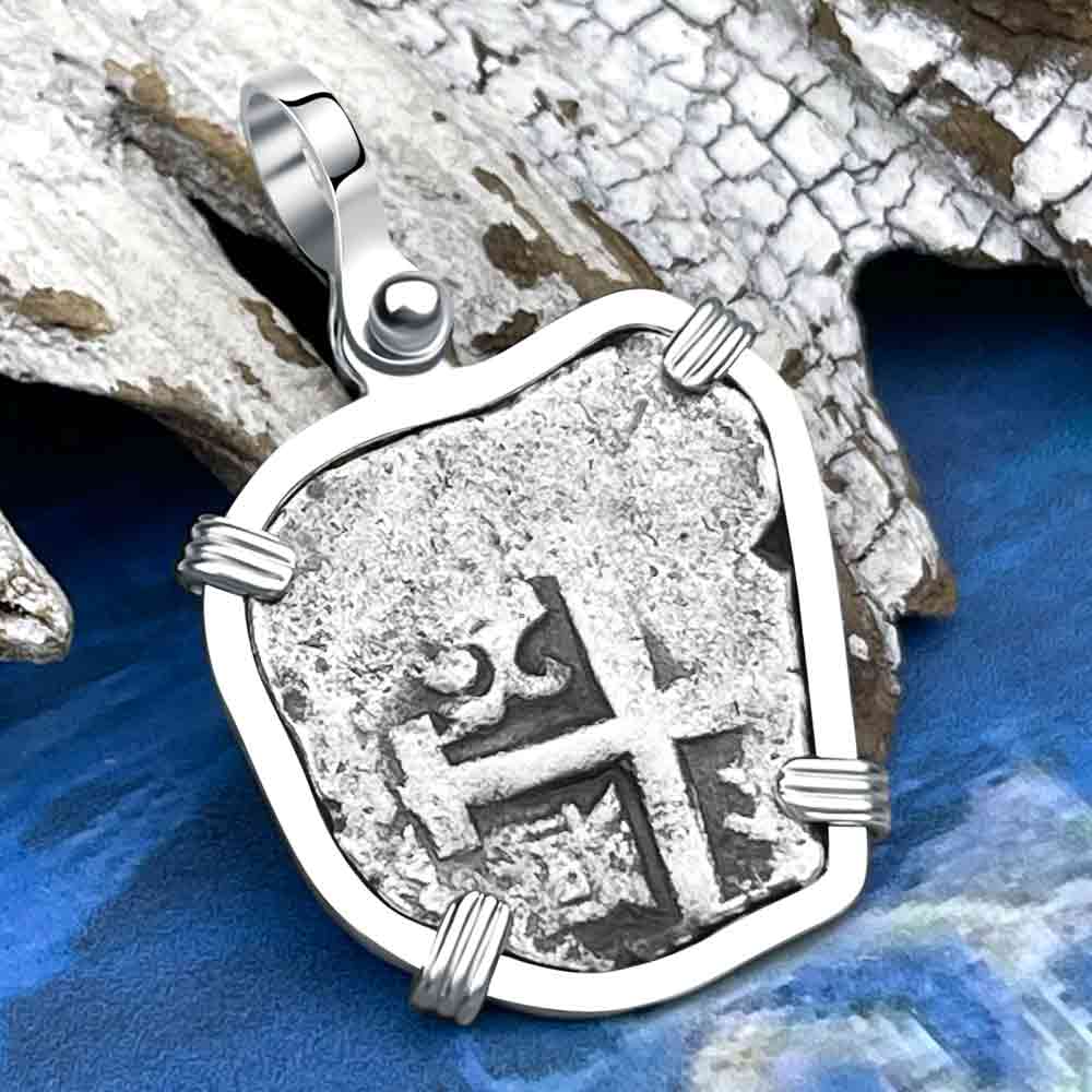 Princess Louisa Shipwreck 1741 1 Reale Piece of Eight Sterling Silver Pendant