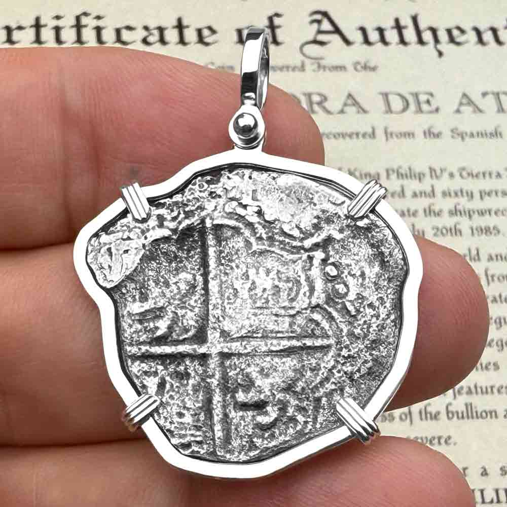 Mel Fisher's Atocha 8 Reale Shipwreck Coin Sterling Silver Pendant