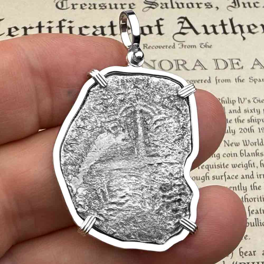 Mel Fisher&#39;s Atocha 8 Reale Shipwreck Coin Sterling Silver Pendant